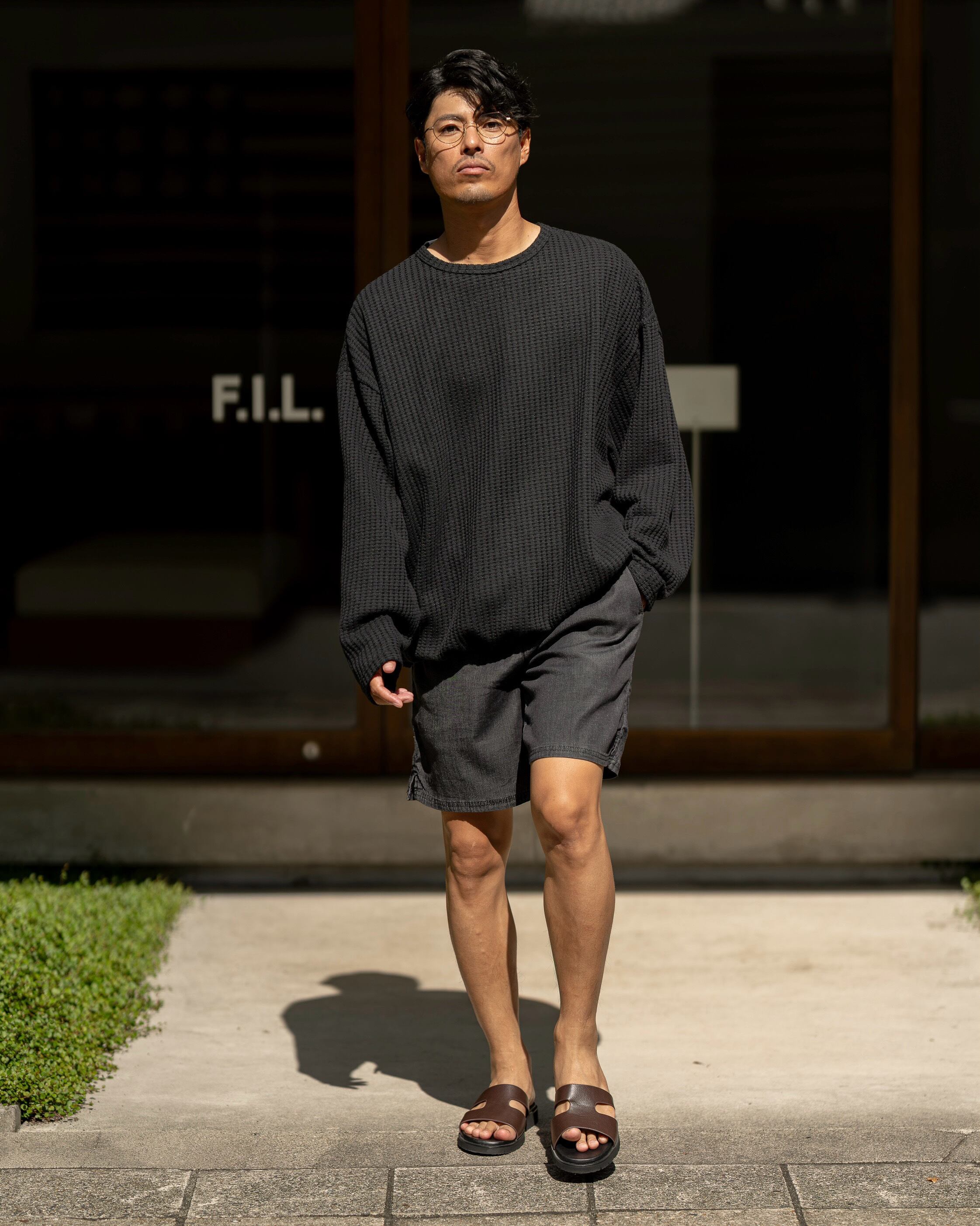 Chambray short Pants［2614amy-6］ショートパンツ | AMUY TRYSBAY