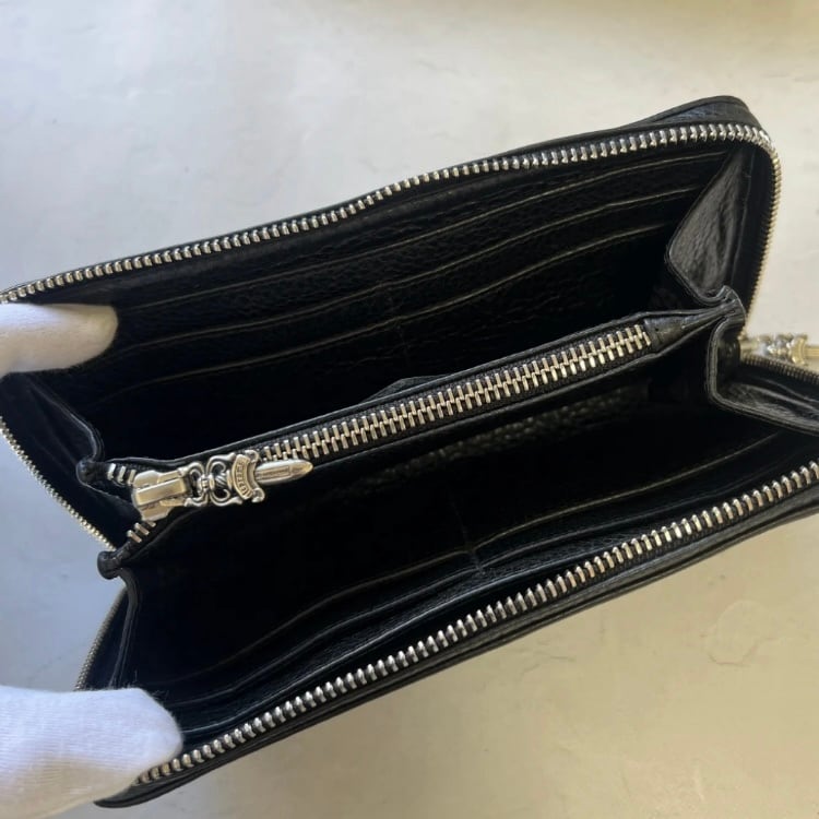 クロムハーツ 長財布 楽天市場】【中古】 クロムハーツ 長財布 REC ZIP 3PTCH 3