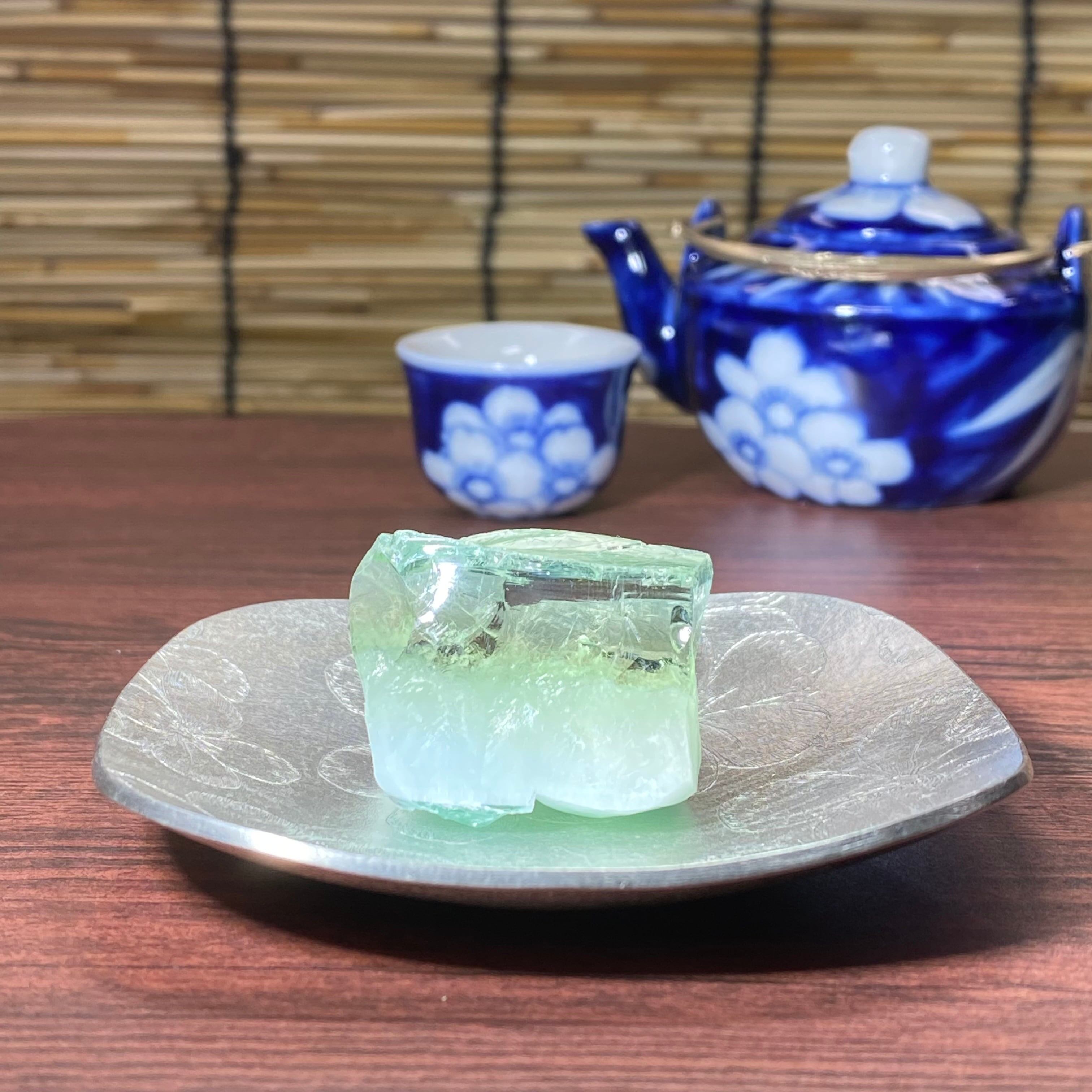 インドネシア産アンダラクリスタル原石 和菓子風アンダラ No.7