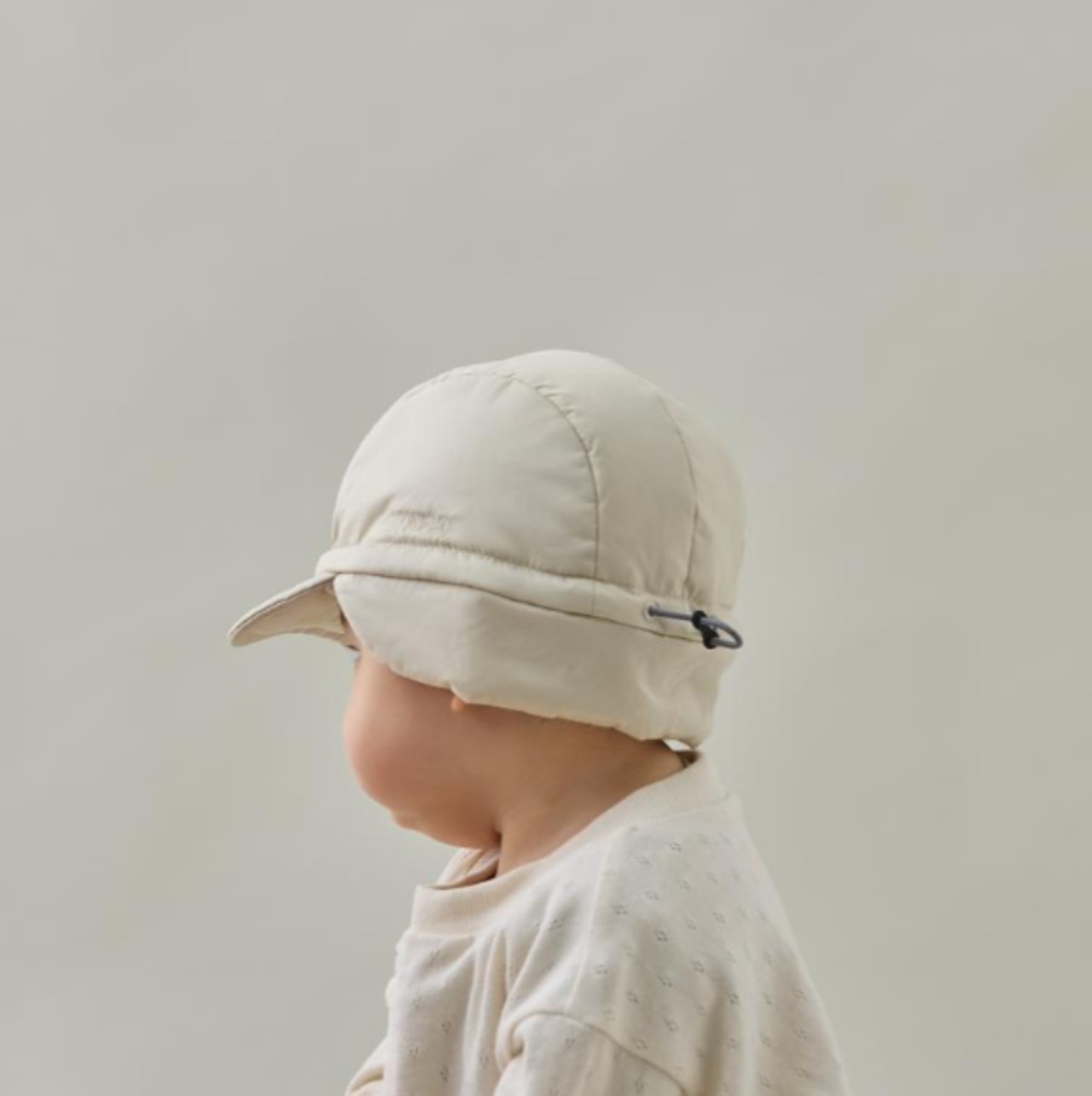 MOUNTEN.　ear muffs puffcap - oyster_1