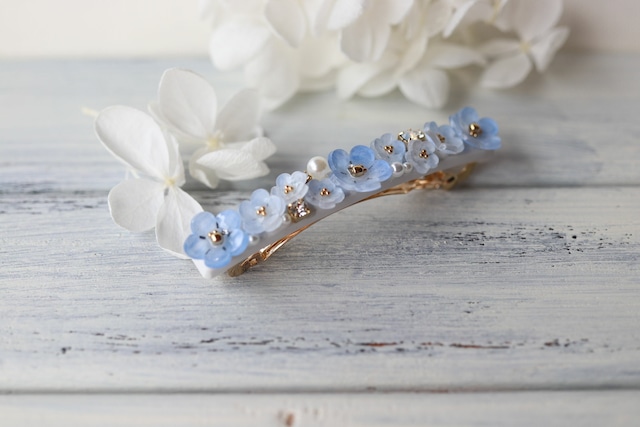 White Garden * Hair barrette バレッタ