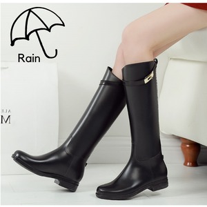 Buckle long rain boots＊S-162