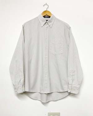 90sGAP Cotton Oxford Stripe BD Shirt/L
