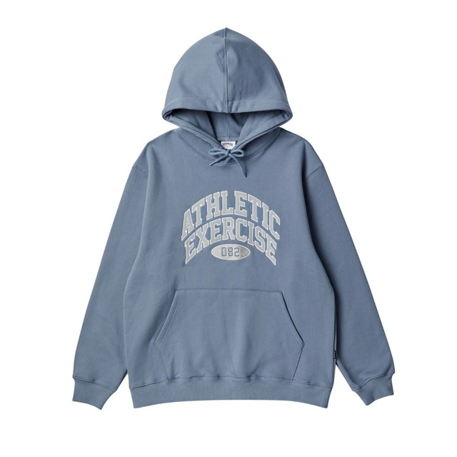 [exercise] DOUBLE ARCH LOGO HOODIE_SHADOW BLUE 正規品 韓国ブランド 韓国通販 韓国代行 韓国ファッション  パーカー