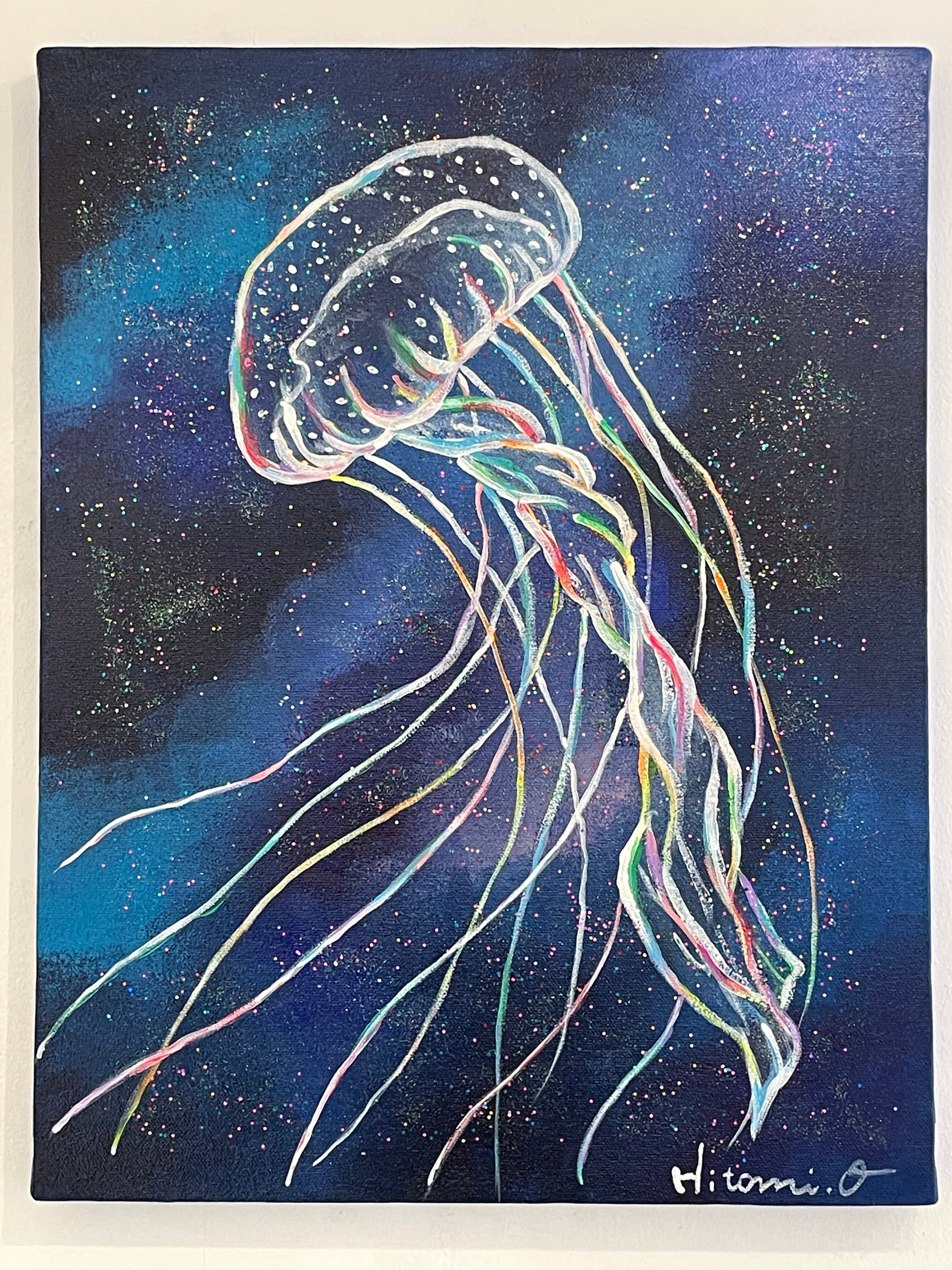 A-192/24】抽象画 風景画 夜空 絵画 キャンバス 真作 インテリア 作品