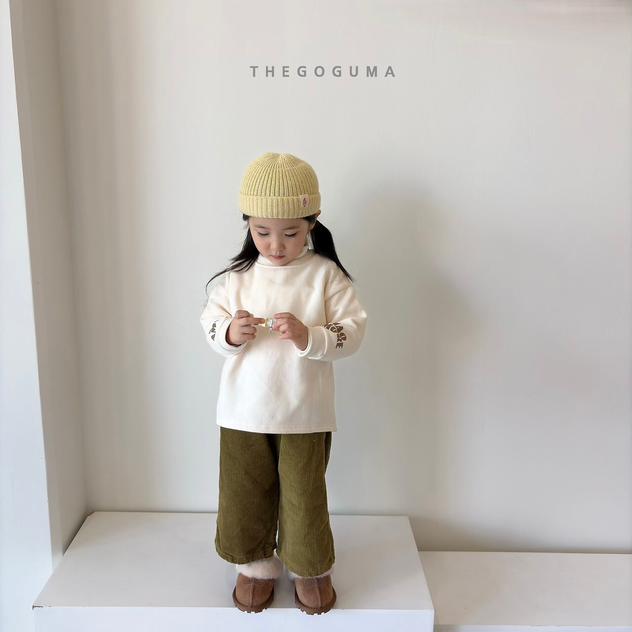 【取寄】THE GOGUMA カラーコーデュロイ裏起毛パンツ｜冬服｜韓国子供服