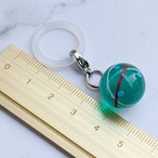 【金具シルバー】まんまる、つやつや、ふたつとない。実物をお届け！レジンヨーヨーチャームャーム✨数量限定