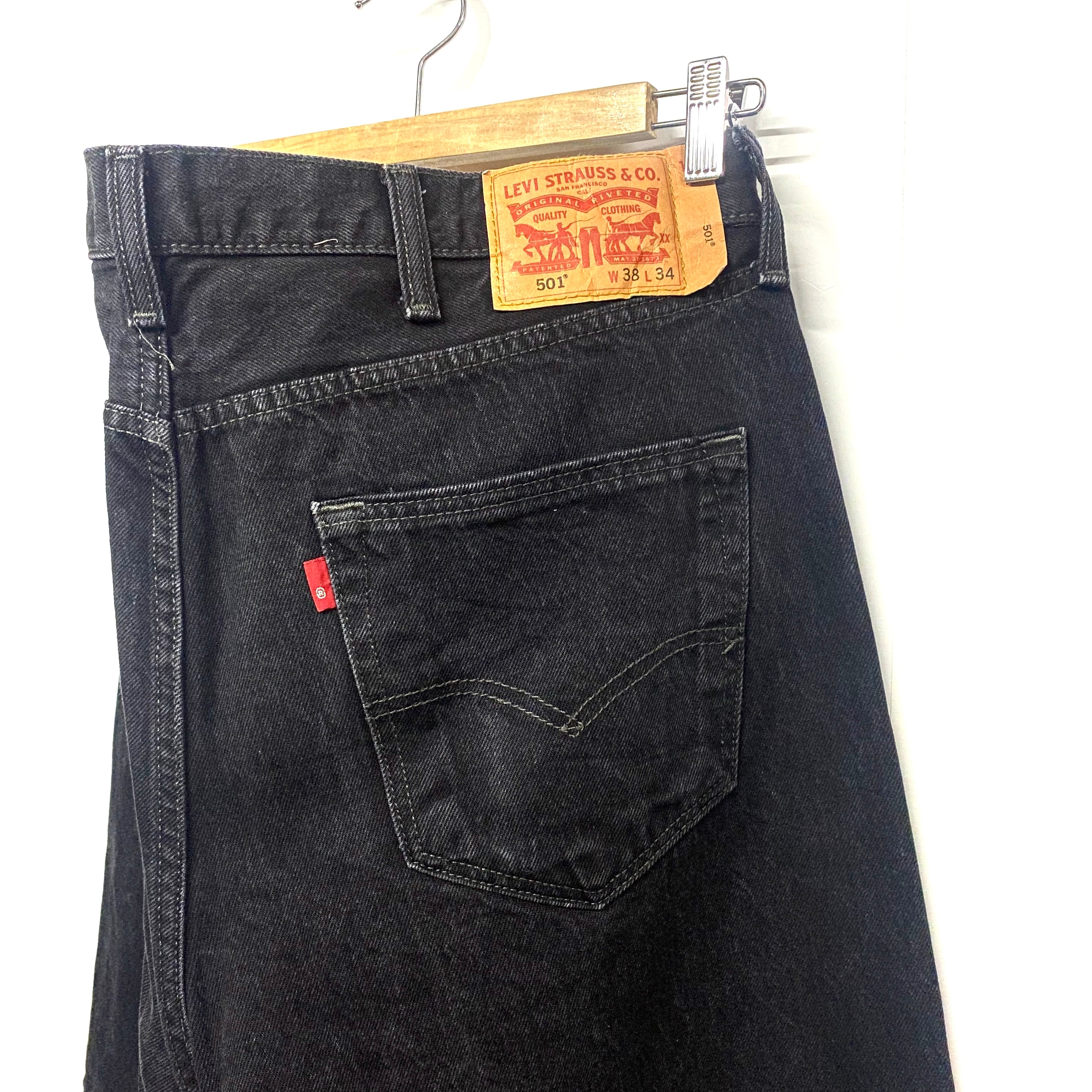 Levi's リーバイス 501 ブラック デニムパンツ ジーンズ w38 古着