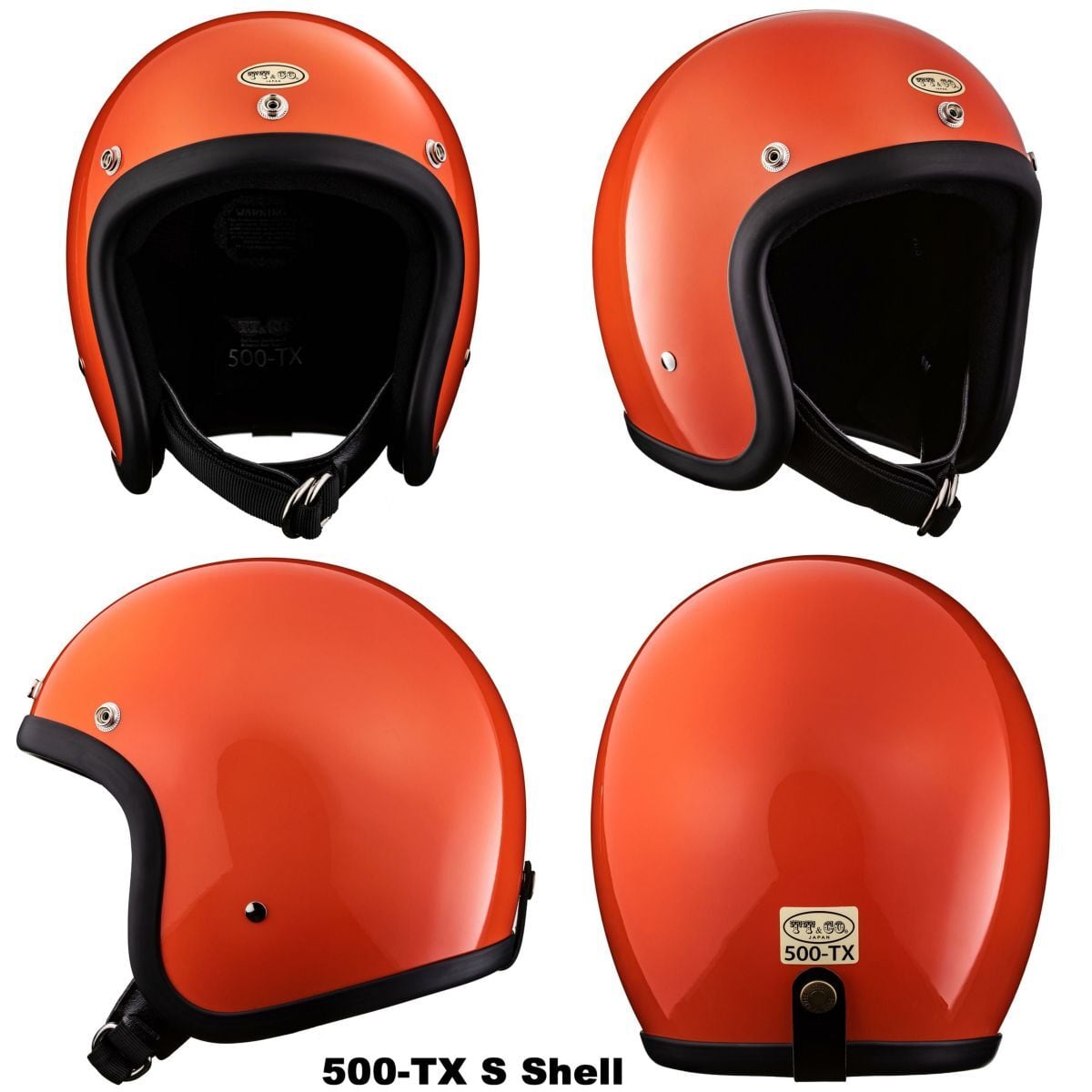 TT&CO オレンジ フルフェイスヘルメット TT&CO. 500-TX スタンダード オレンジ | shouldershack
