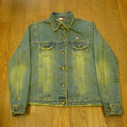 【送料無料】tommy jeans の古着 レディース Gジャン (L) デニム ジャケット