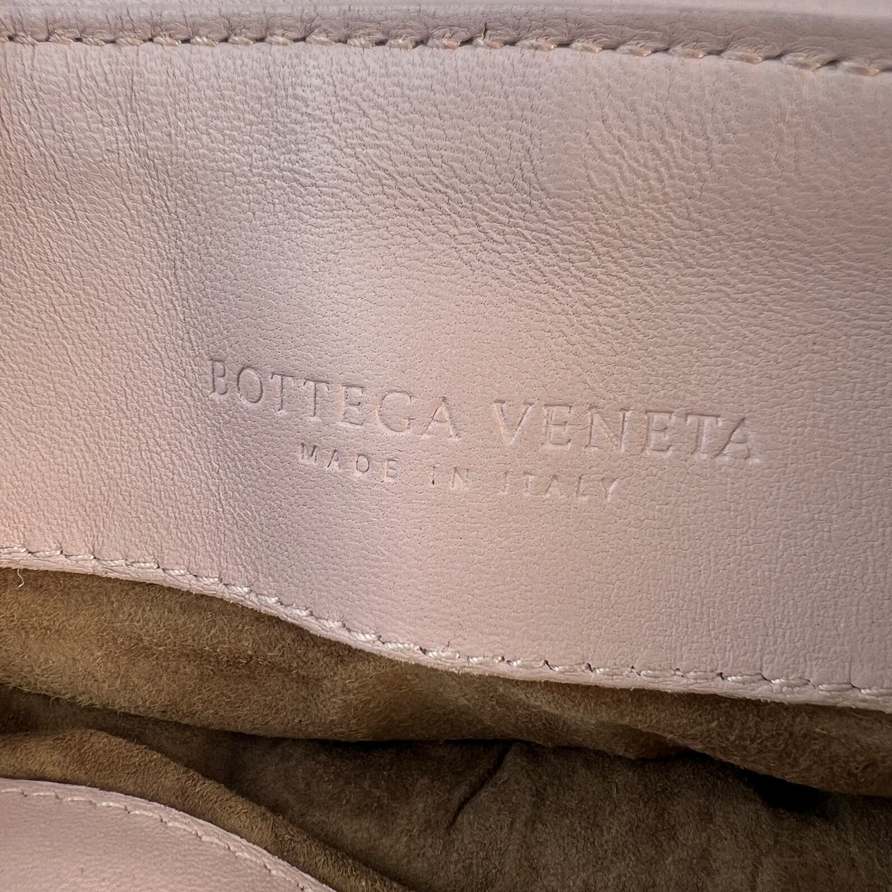 【最終処分SALE】ボッテガヴェネタ レザー ショルダーバッグ ピンク A-8464