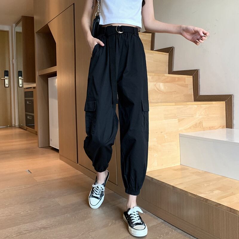 ルーズパンツ オータム薄手オーバーオール ハイウェストレギンス カジュアル 秋物 試着室69431038261