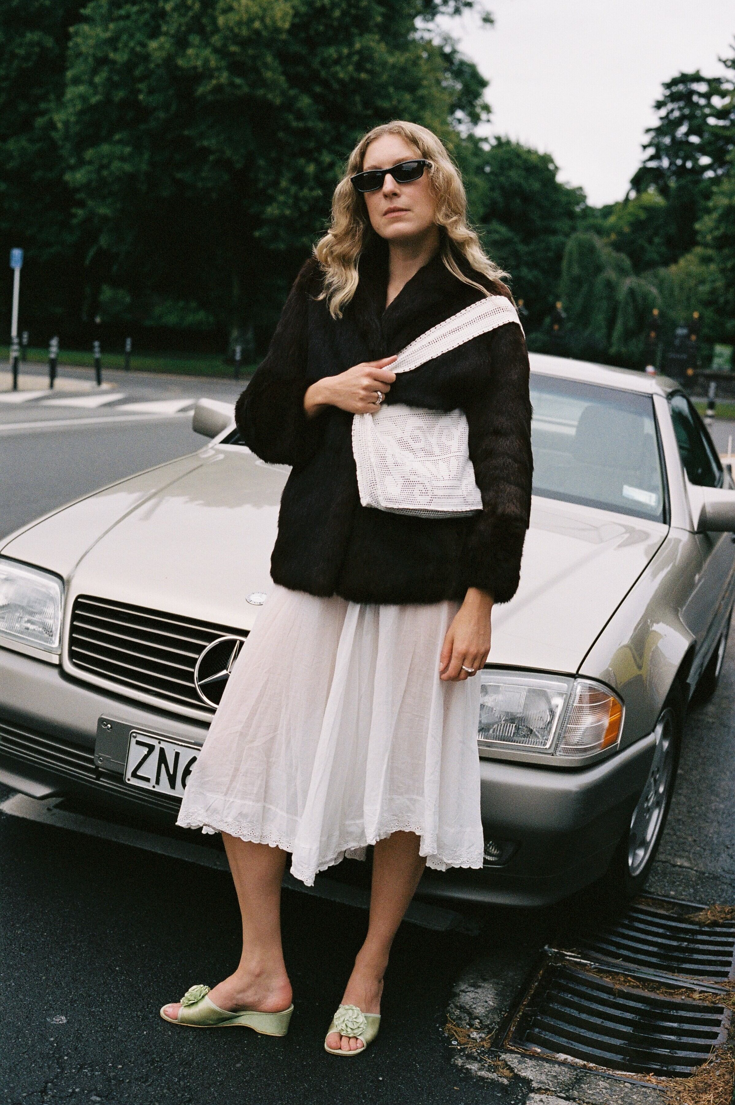 Nananita 〈FOUNTAIN CROCHET BAG〉DOVE | trava