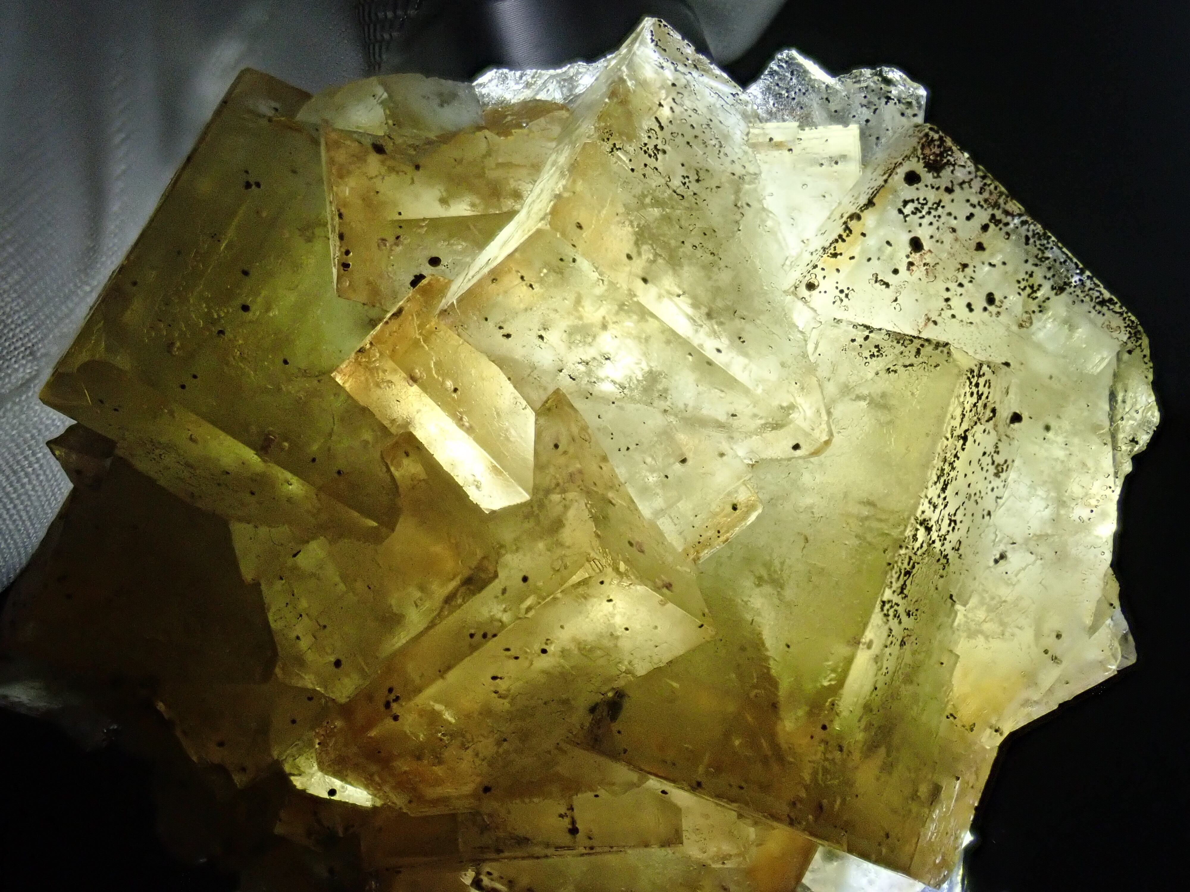 No354 希少Tannenbaum鉱山　フローライト&キャルコパイライト　蛍石&黄銅鉱　原石　標本