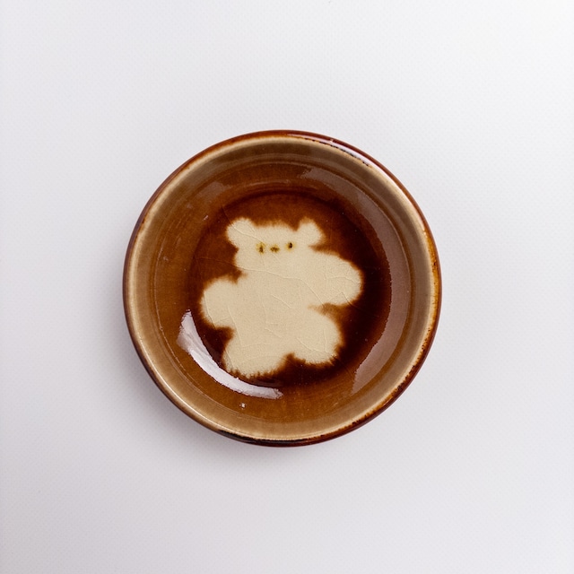 Small plate -Fluffy Teddy Bear-
