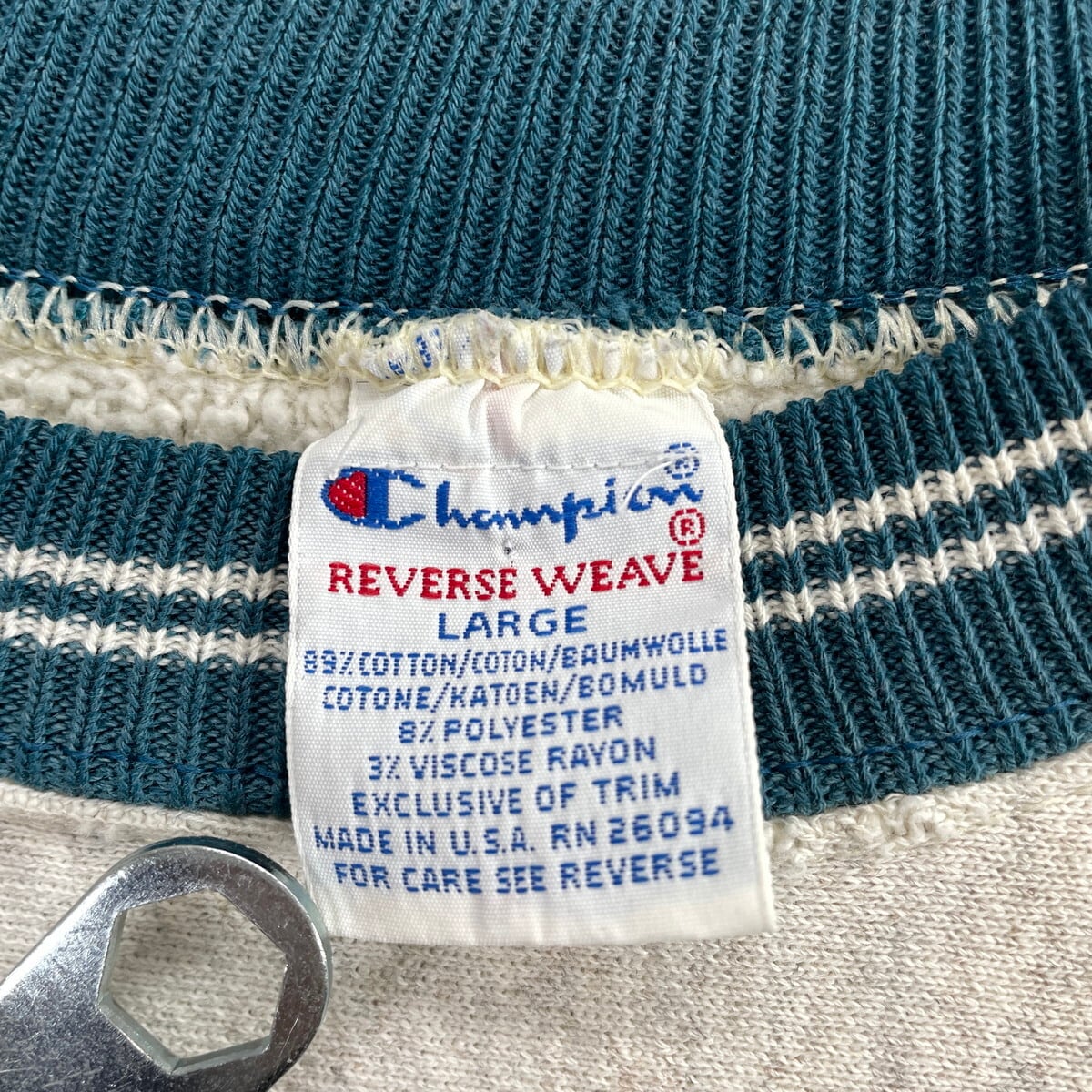 Champion リバースウィーブ　刺繍タグ 90s 90年代 USA製 刺繍タグ Champion チャンピオン REVERSE WEAVE リバース