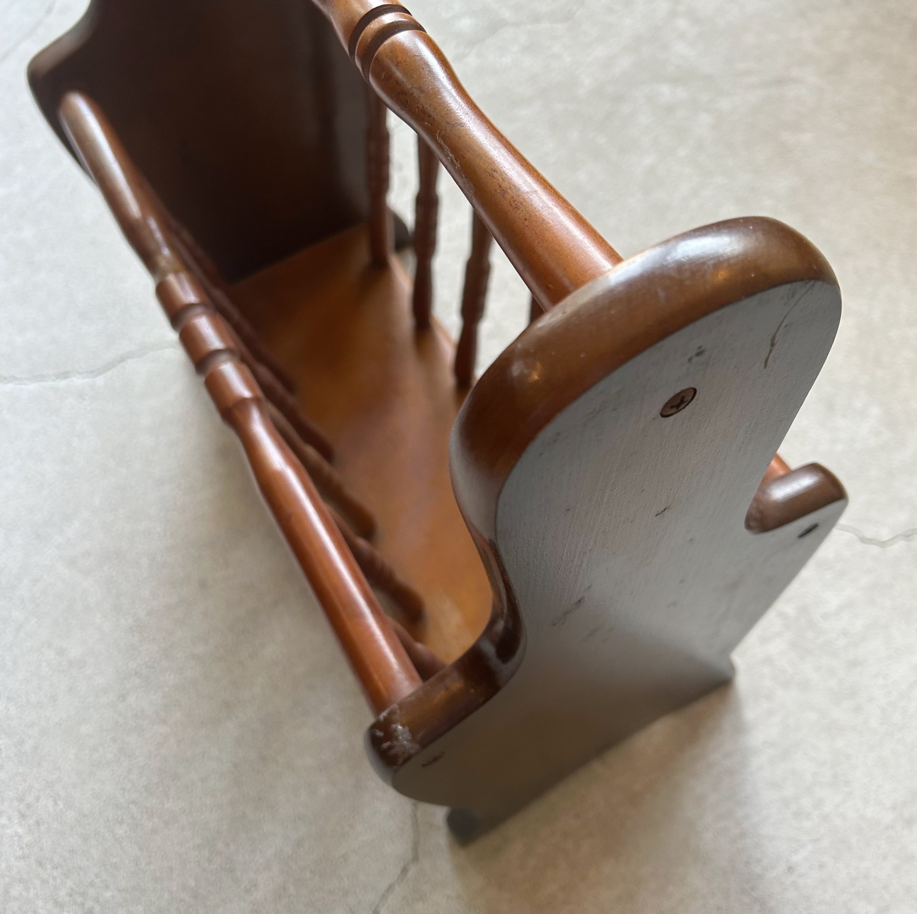 昭和レトロ 木製マガジンラック | tsuyukusa store