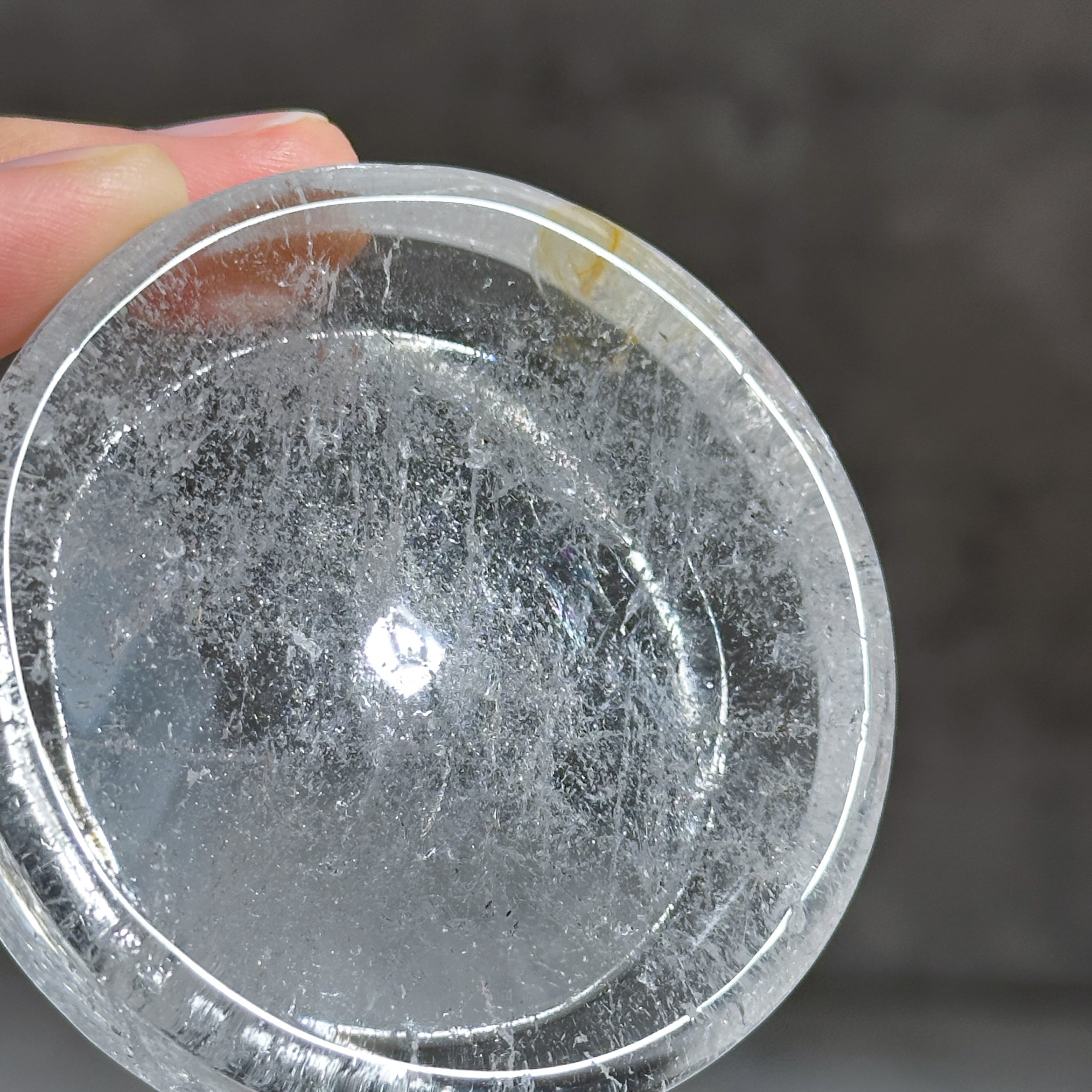 クリアクォーツ 丸型のうつわ 04◇ Clear Quartz ◇天然石・鉱物