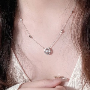 おしゃれ キラキラ セコイド クリスタル レディース ネックレス