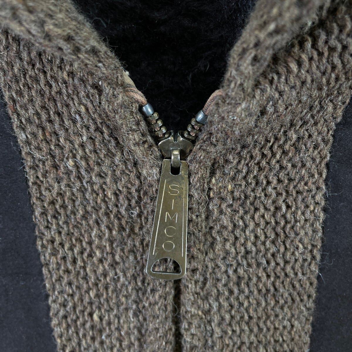 70年代 NAPOLI SUEDE ユーロ スエードレザー×ニットジャケット メンズ