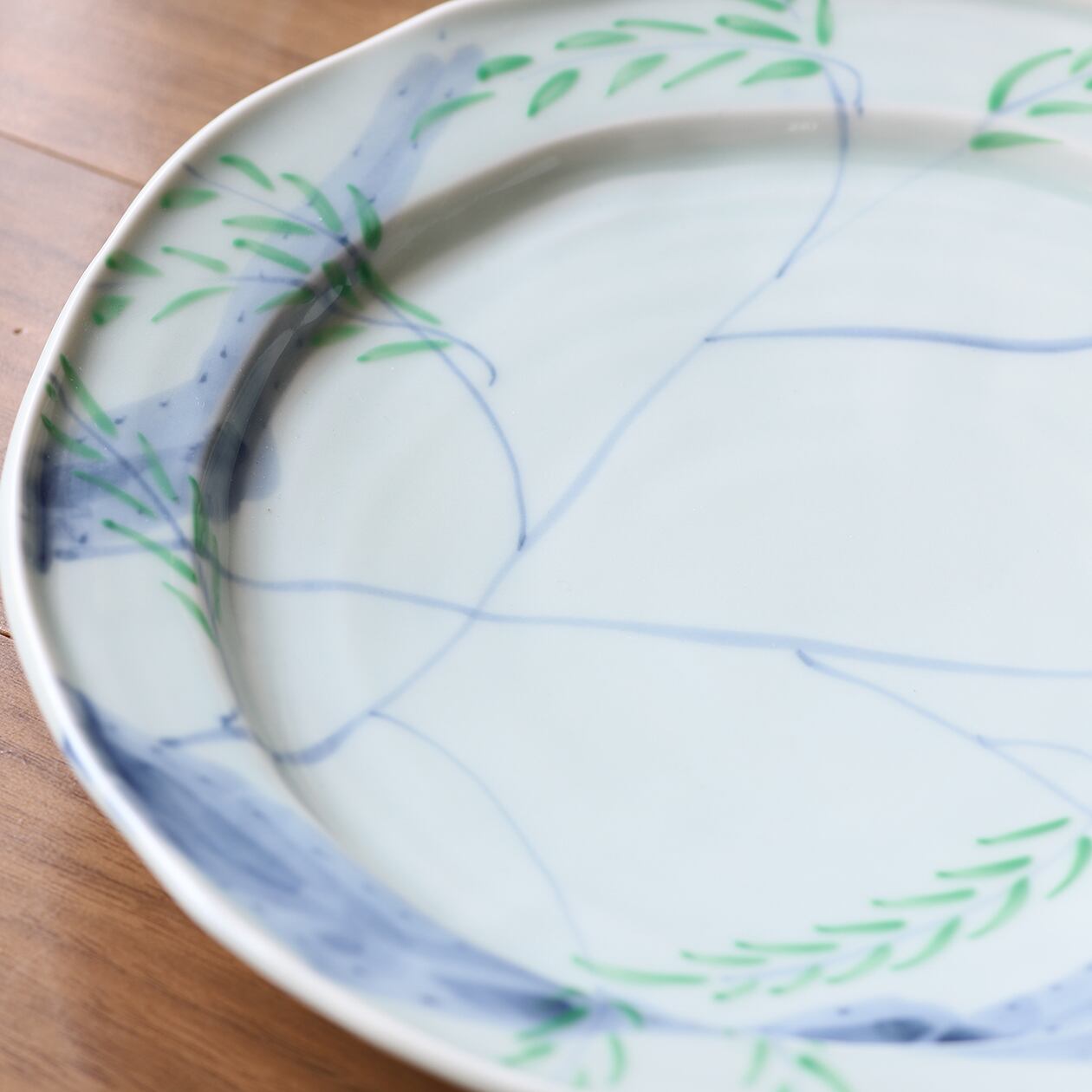 藍水 食器 8点 藍水「花づくし 8寸皿」 うつわ藍水 波佐見焼 直径約25cmの