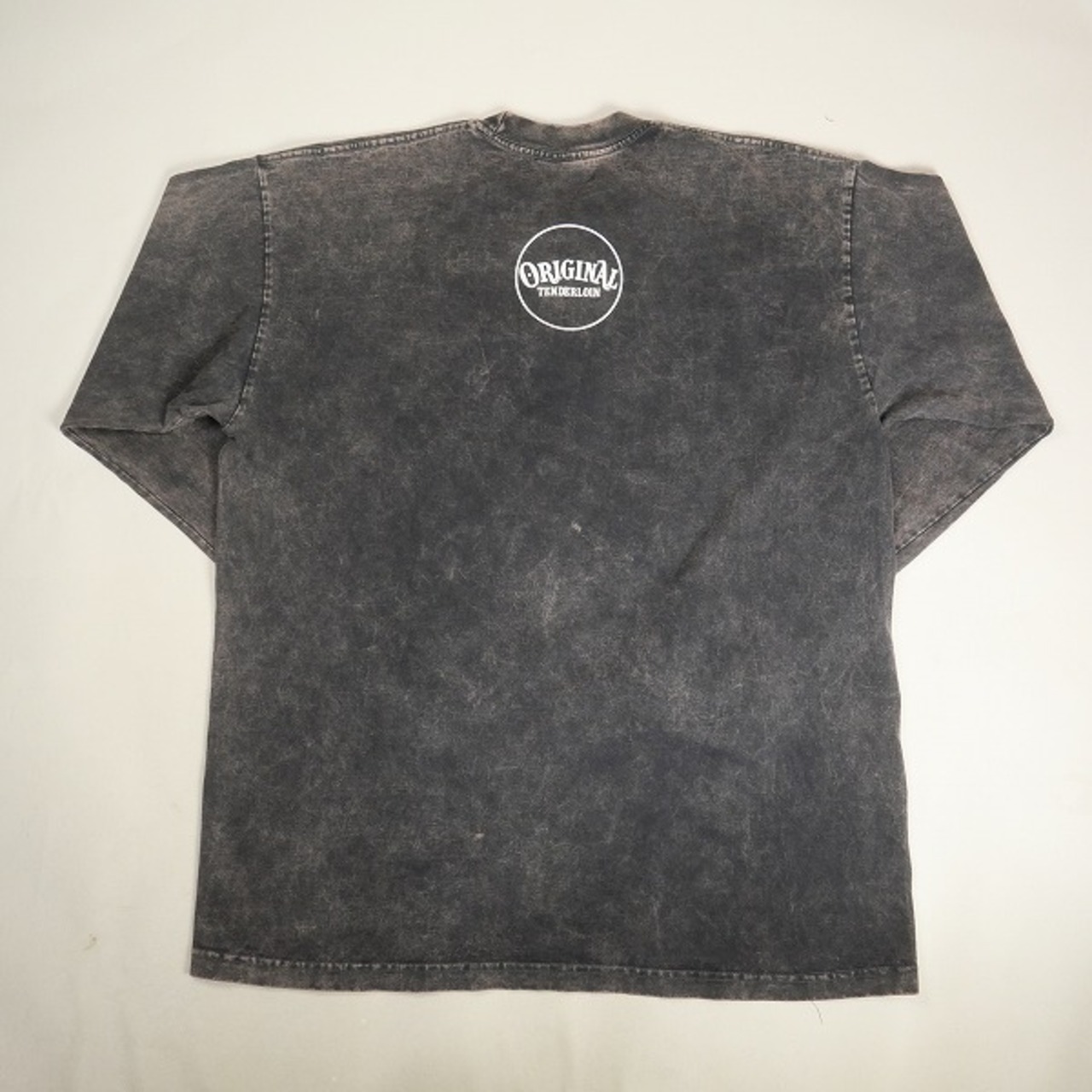 Size【XL】 TENDERLOIN テンダーロイン TEE LS ACID WASH XXX BLACK 