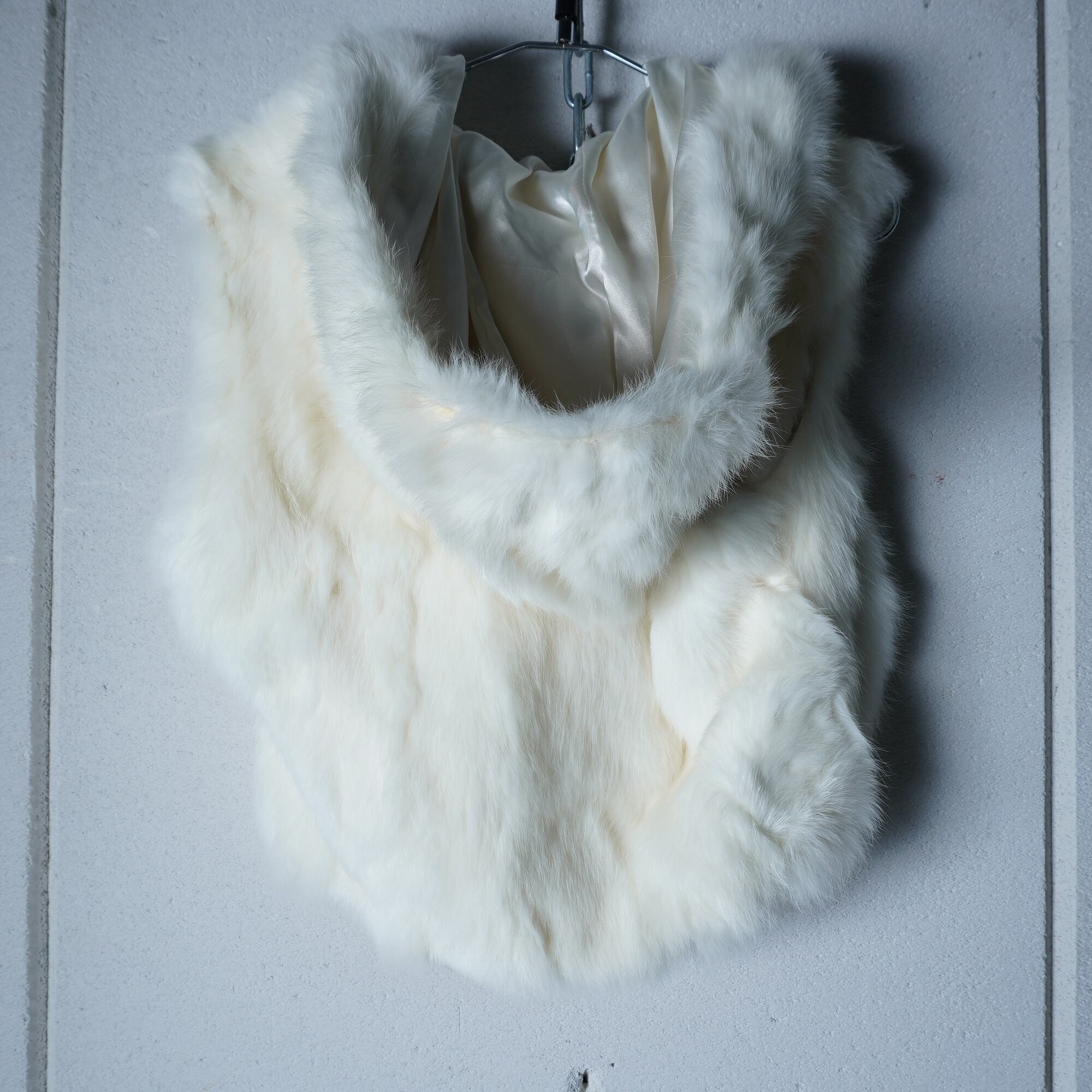 ラビットファーフードベスト | MIXHIVE