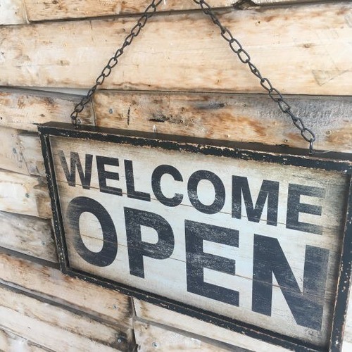 リバーシブルサインボード　OPEN&CLOSED