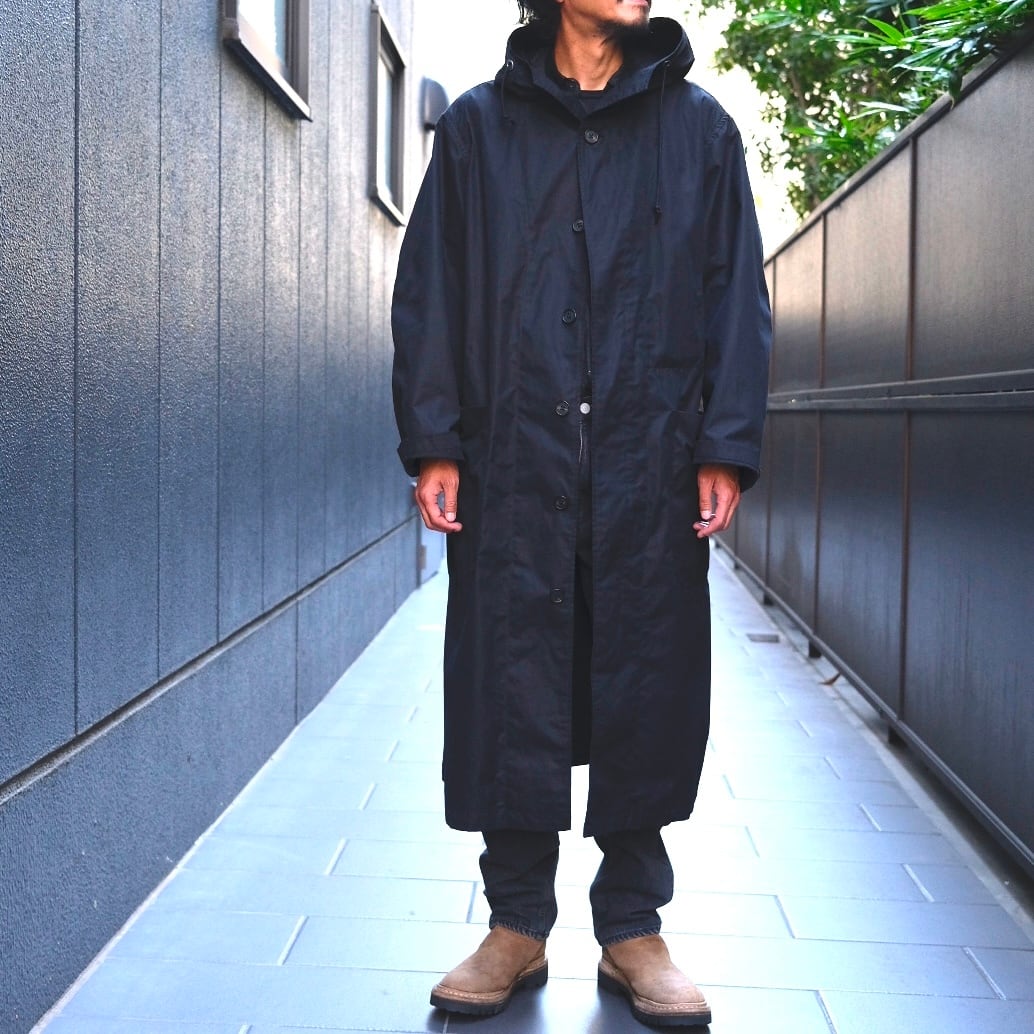TUKI(ツキ) /hooded coat/-BLACK-(0195)