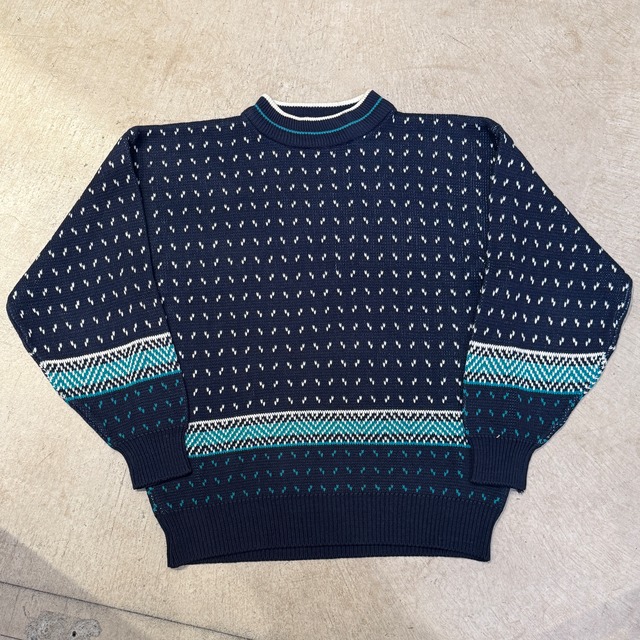 1980'S BRONZINI BIRDS EYE SWEATER