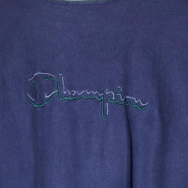 Big Size & Mint Condition !! 1990s Champion Reverse Weave Navy