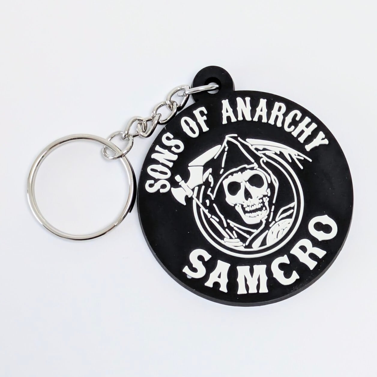 送料無料! ★ラバーキーホルダー★【 Sons of Anarchy ( サンズオブアナーキー ) 】サムクロ 〚アメリカン雑貨 アメトイ〛
