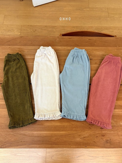 ohho［取寄］soft corduroy frill pants 26autumn