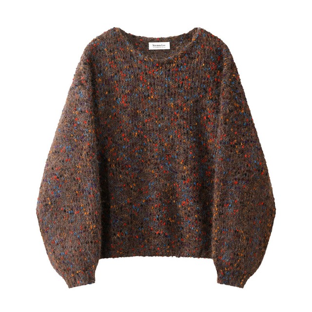 Mix color nep knit　B790