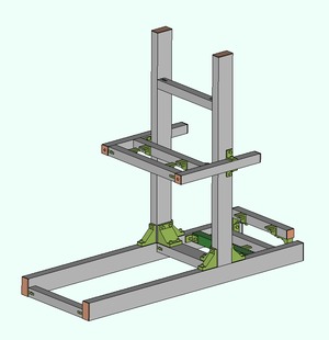 【セミオーダー】KMR Sim Frame コンパクト・エディション【シルバー】