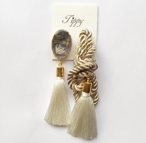 rope tassel pierce / earring