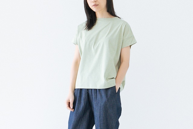 HIGH TWISTED ORGANIC COTTON JERSEY - SHORT SLEEVE TEE：強撚オーガニックコットン天竺 - ショートスリーブTEE【日本製】