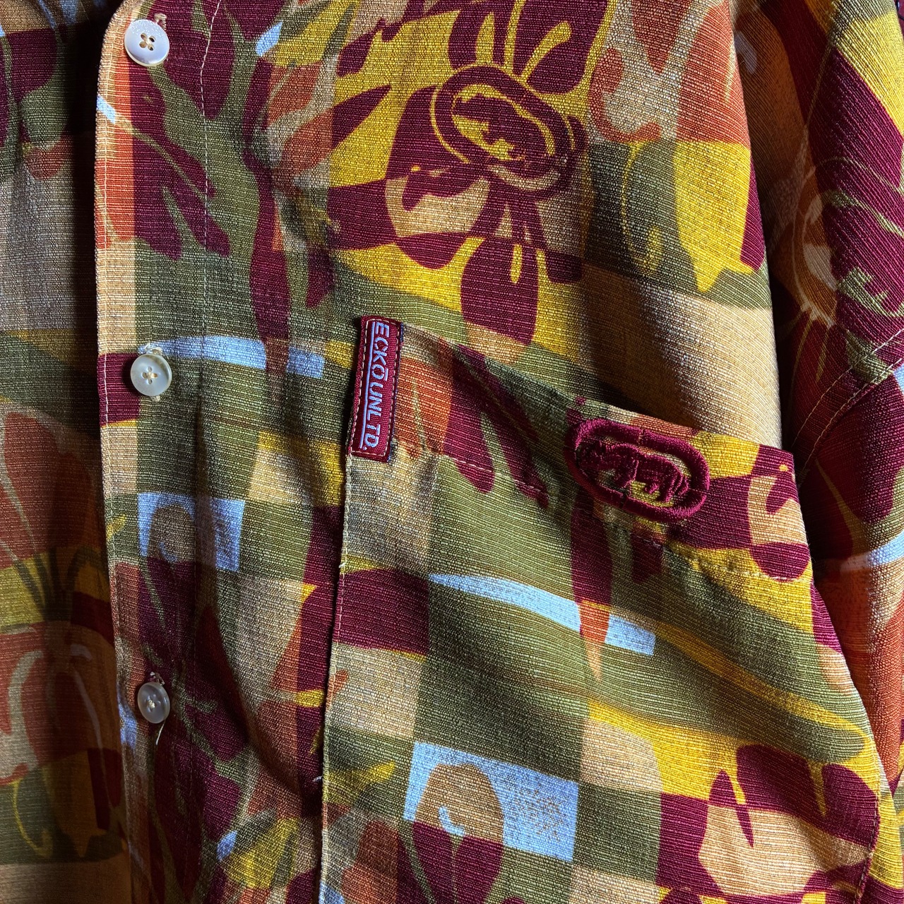 ECKO UNLTD オープンカラーシャツ 柄シャツ エコー