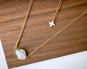 k16gp グリーンファントム チョーカーネックレス 天然石 パワーストーン