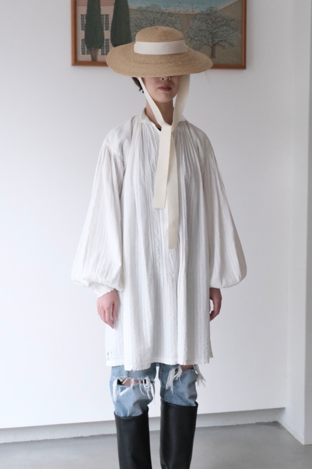 Romanian balloon sleeve rural blouse