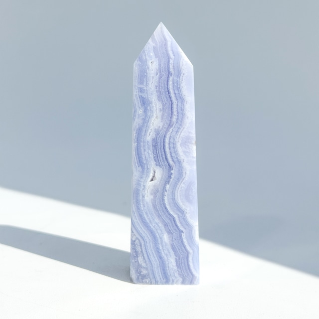 ブルーレースアゲート タワー 11◇ Blue Lace Agate ◇天然石・鉱物・パワーストーン・インテリア