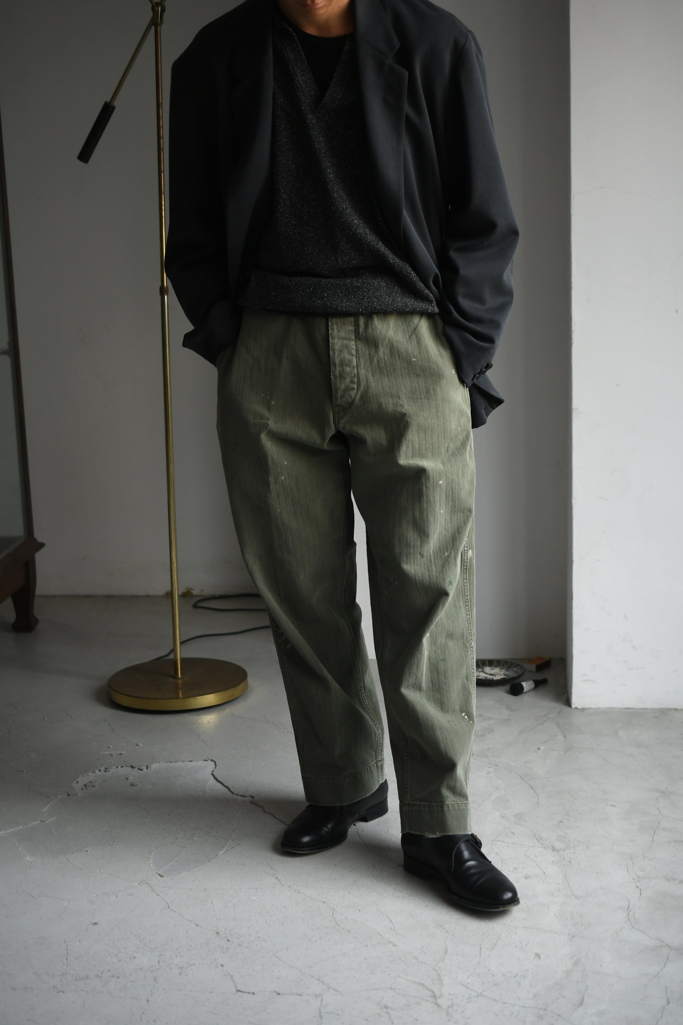 HERILL / USMC HBTpants (Olive drab) | nariwai