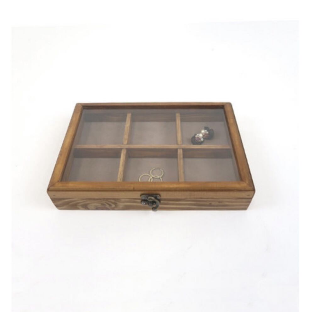 ディスプレイ ボックス Wood Sサイズ アクセサリーボックス ガラスケース 小物入れ ジュエリーボックス Rafastone