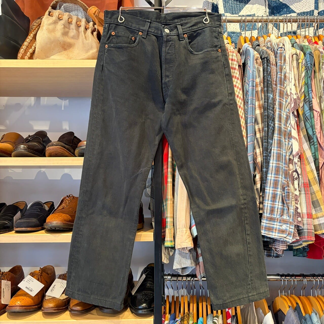 Ⓝ EURO 1990s LEVI'S 501 後染めBLACK DENIM PANT | safarionline