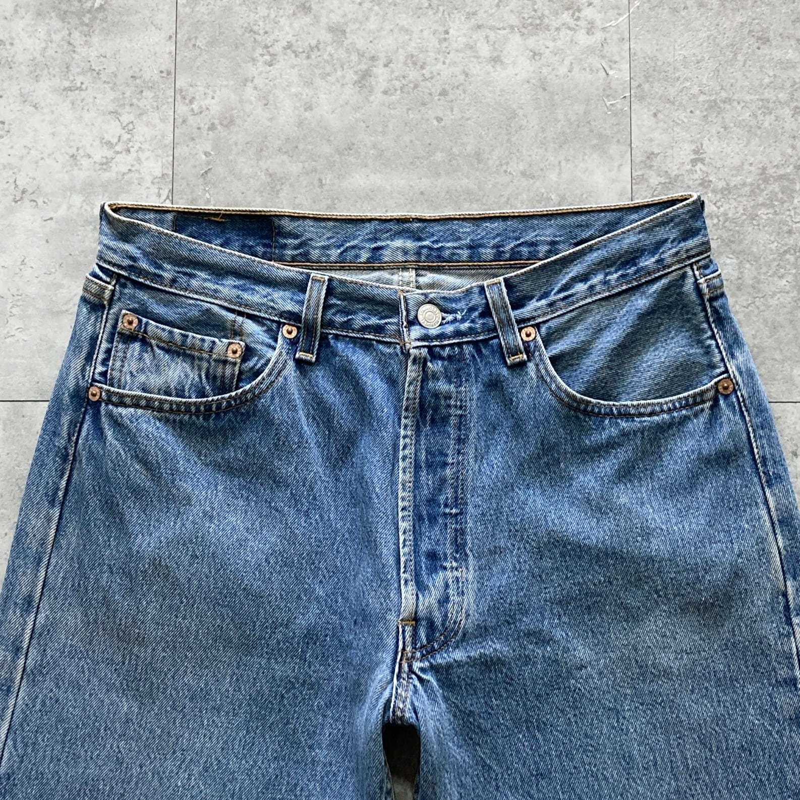 W33 L33】90's US.Levis 501 リーバイス エルパソ工場(524) ボタン裏