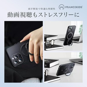 iPhone15pro ケース iphone15 ケース iPhone14 ケース iphone13 12 ケース 12ProMax 13pro 13promax 14plus 15Plus 15ProMax 回転スタンド機能・マグセーフ対応 14promax 14pro MagSafe対応 丸型スタンド付き 米軍耐衝撃 リング ワイアレス充電
