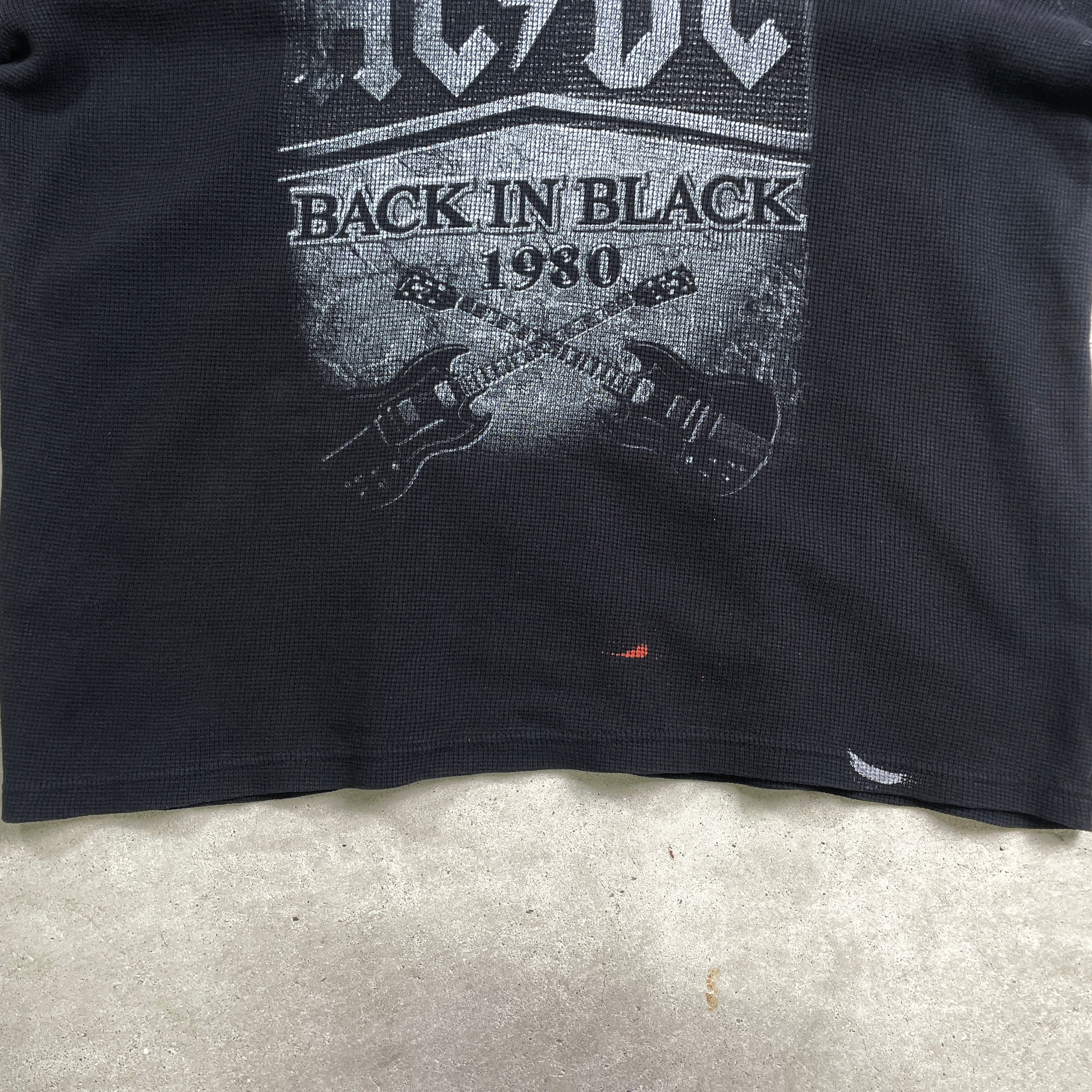 00年代 AC/DC サーマルロングTシャツ ロンT メンズ2XL 古着 00s Y2K 