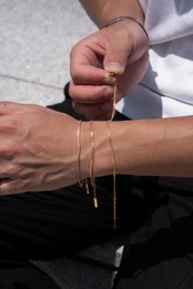 【skin square bracelet】 / GOLD