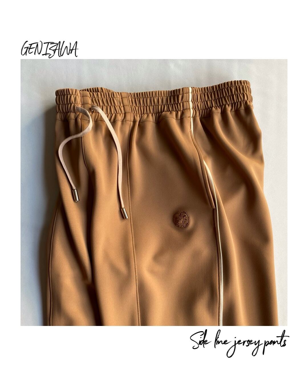 GEN IZAWA / Side line jersey pants 