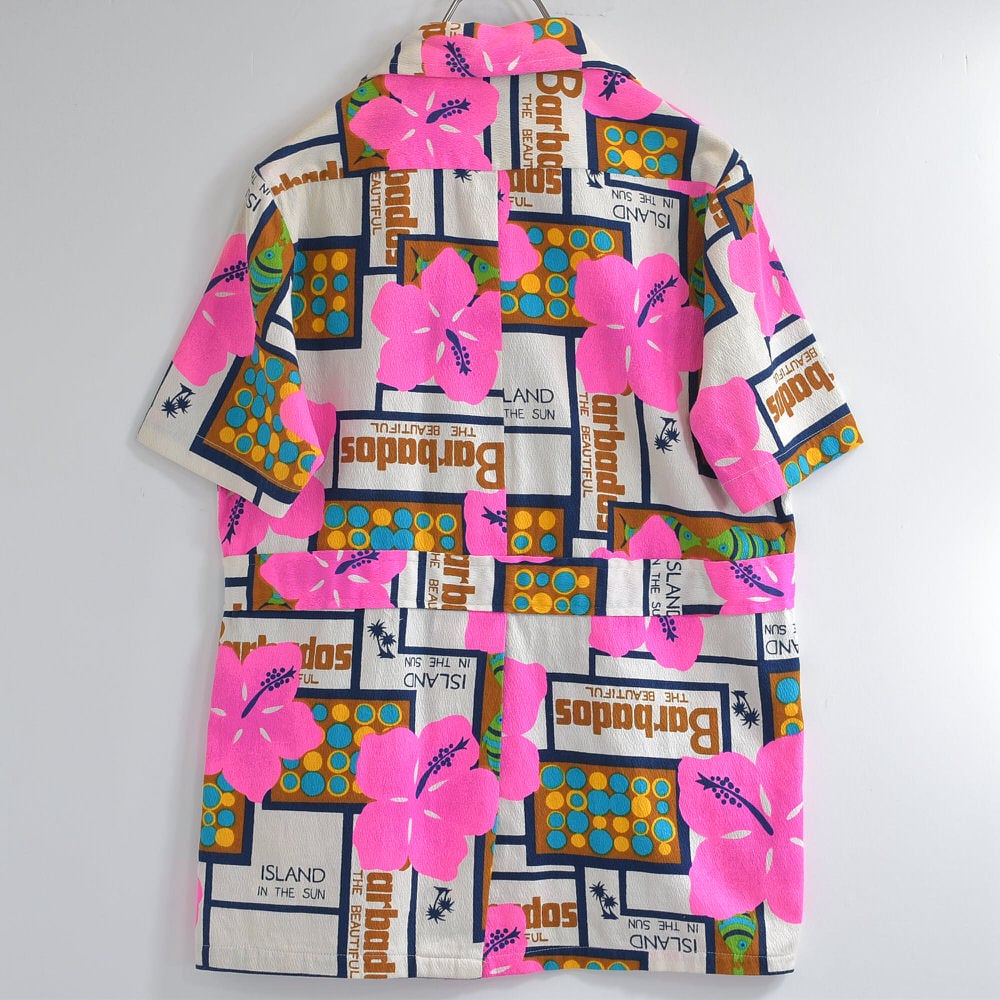 70~80s DRESS KNIT レトロポップアート アロハデザイン 70~80s DRESS KNIT レトロポップアート アロハデザイン